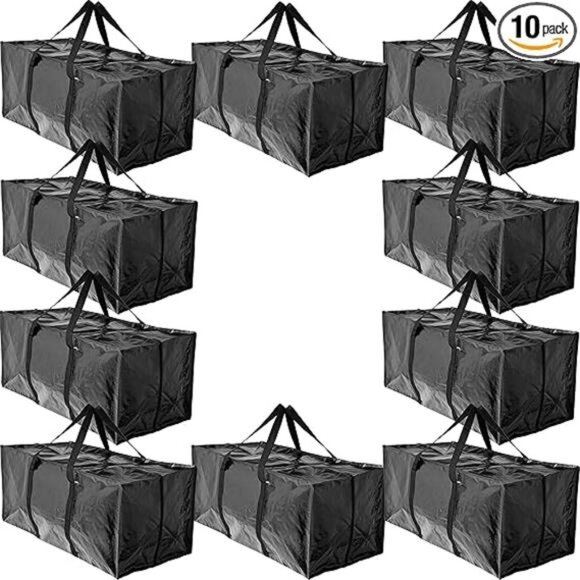 10 Moving Bags, Heavy Duty Extra Large Stronger Handles Wrap Around bag Storage - Picture 8 of 8